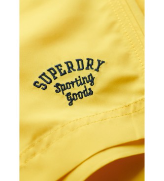 Superdry Zwemkleding gemaakt van geel gerecycled materiaal