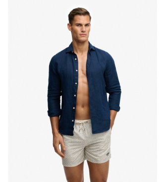 Superdry Premium Printed 15 hvid badedragt