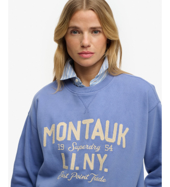 Superdry Beach Club Los sweatshirt blauw