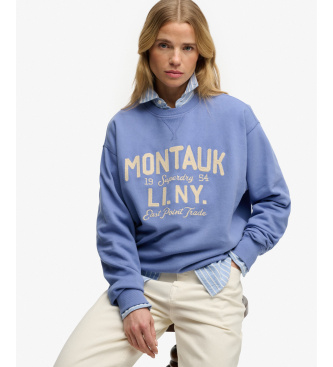 Superdry Beach Club Los sweatshirt blauw