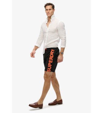 Superdry Klasyczny czarny kostium kąpielowy