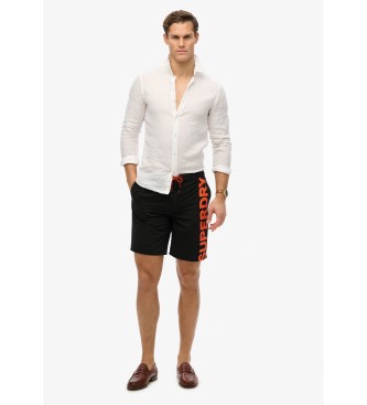 Superdry Klasyczny czarny kostium kąpielowy
