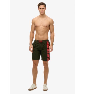 Superdry Klassisk grn badedragt