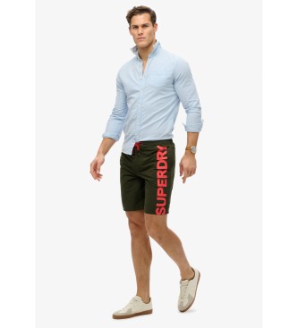 Superdry Klassisk grn badedragt