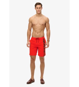Superdry Klassischer roter Badeanzug