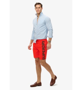 Superdry Klassischer roter Badeanzug