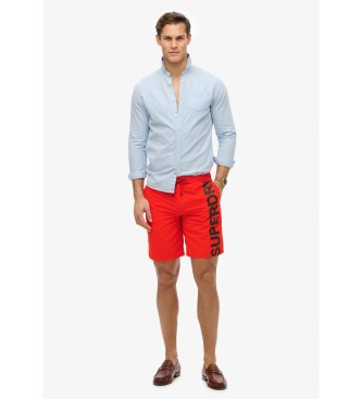 Superdry Klassischer roter Badeanzug