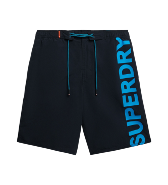 Superdry Klassischer marineblauer Badeanzug