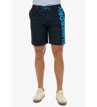 Superdry Klassischer marineblauer Badeanzug