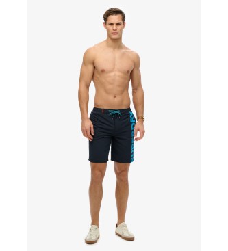 Superdry Klassischer marineblauer Badeanzug