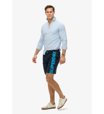Superdry Klassischer marineblauer Badeanzug