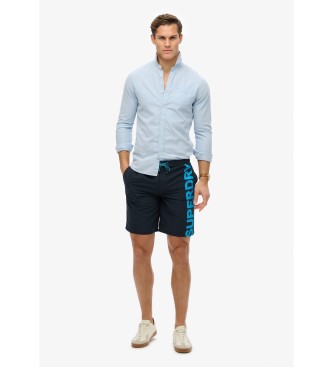 Superdry Klassischer marineblauer Badeanzug