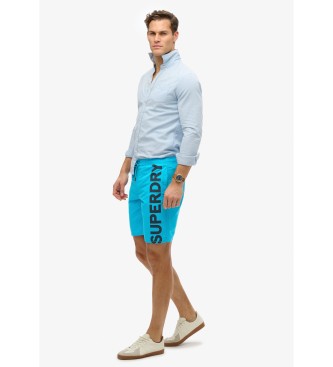 Superdry Maillot de bain bleu classique