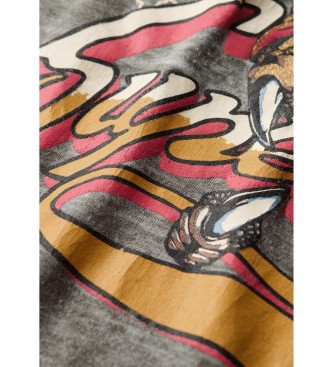 Superdry Biker Rock majica sive barve