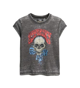 Superdry Biker Rock T-shirt grau