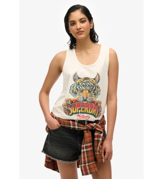 Superdry Bikerska majica bela
