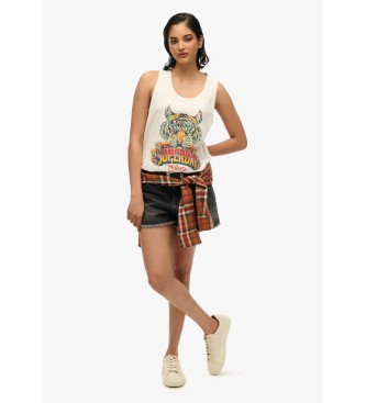 Superdry Bikerska majica bela