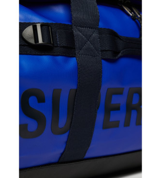 Superdry Niebieska cylindryczna torba marynarska