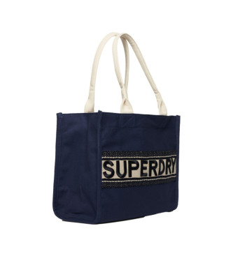 Superdry Luksusowa granatowa torba