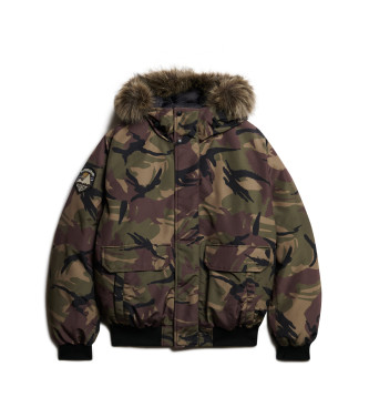 Superdry Bomber Everest Faux Fur camuflaje 