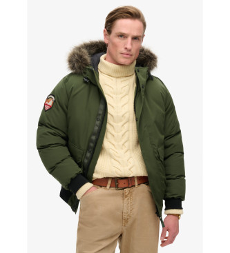 Superdry Bomber Everest Faux Fur vert