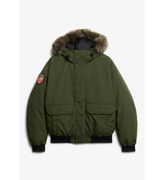 Superdry Bomber Everest Faux Fur grn