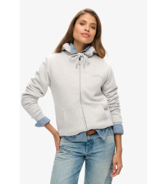 Superdry Borg gevoerde capuchon grijs