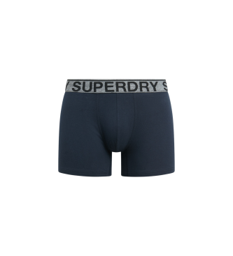 Superdry Pack of three multicoloured organic cotton boxer shorts