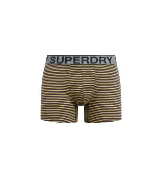 Superdry Pack of three multicoloured organic cotton boxer shorts