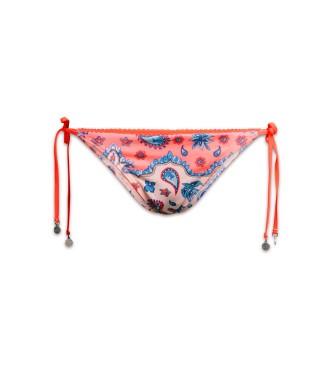 Superdry Bas de bikini rose avec attaches latrales