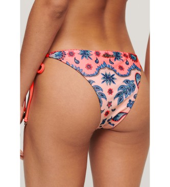 Superdry Pink bikini bottoms with side ties
