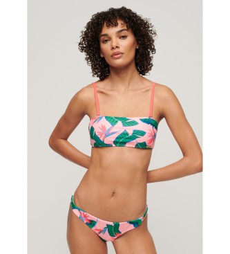 Superdry Bas de bikini rose tropical audacieux