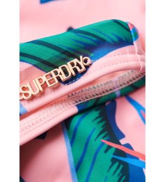 Superdry Bas de bikini rose tropical audacieux