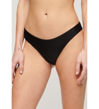 Superdry Brazilian bikini bottom with black logo