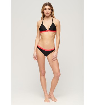 Superdry Bas de bikini lastique classique noir