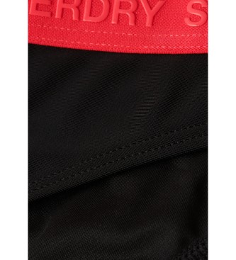 Superdry Bas de bikini lastique classique noir