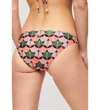 Superdry Slip bikini classico con stampa multicolore