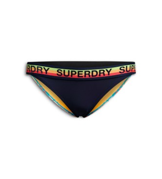 Superdry Braguita de bikini con logo Classics negro