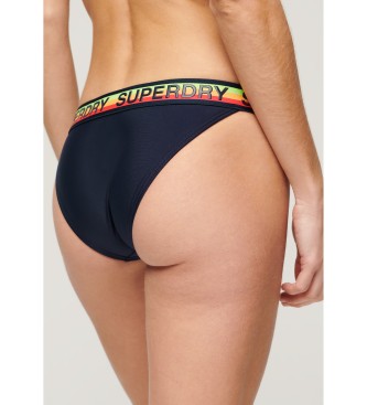 Superdry Bikinibroekje met logo Classics zwart