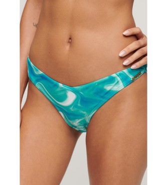 Superdry Slip bikini blu stampati dal design audace