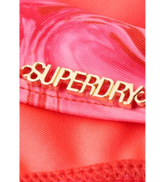 Superdry Braguita de bikini estampada de diseo atrevido rosa