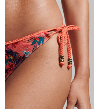 Superdry Braguitas de bikini con estampado tropical coral