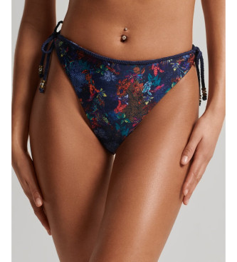 Superdry Bikini-Hose mit tropischem Marineprint