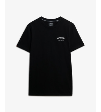 Superdry British Design Sproščena majica črna
