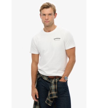 Superdry Camiseta British Design Relaxed branco