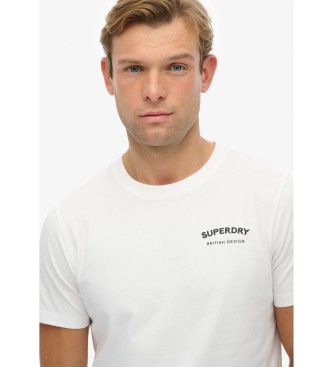 Superdry Camiseta British Design Relaxed branco