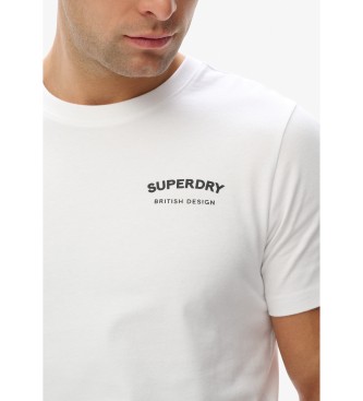 Superdry Camiseta British Design Relaxed branco
