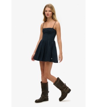 Superdry Broderie Cami Minikl�nning marinbl�