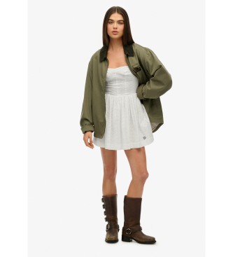 Superdry Broderie Cami Minikl�nning vit