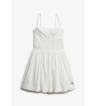 Superdry Broderie Cami Minikl�nning vit